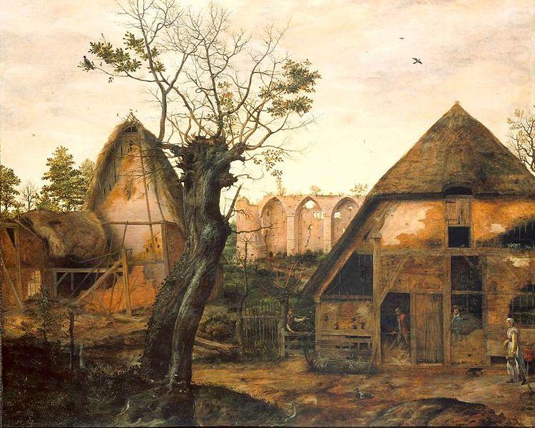 Cornelis van Dalem Landscape with Farm china oil painting image